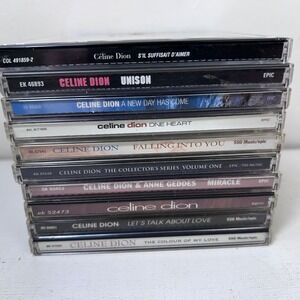 Celine Dion CD Collection 10 Albums Unison Falling Into You Miracle One Heart